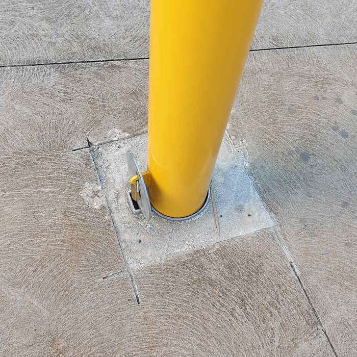 Bollard 140mm In Ground Removable Base Only