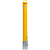 Bollard Removable KeyLock 140mm In Ground - Yellow