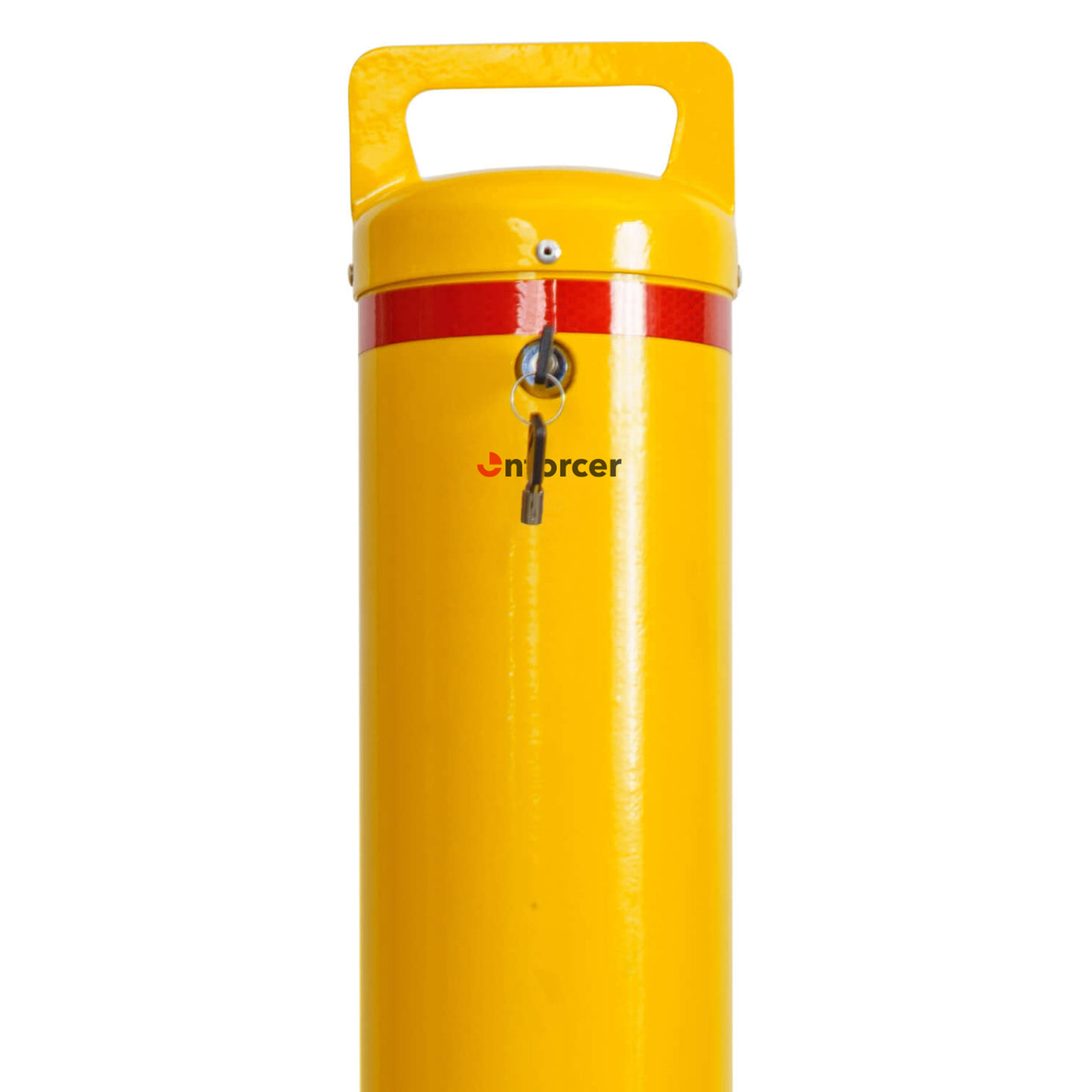Bollard Removable KeyLock 140mm In Ground - Yellow