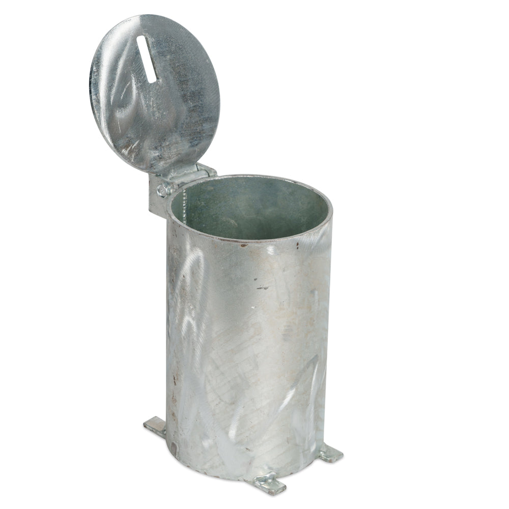 Bollard Removable Padlock 140mm In Ground - Yellow
