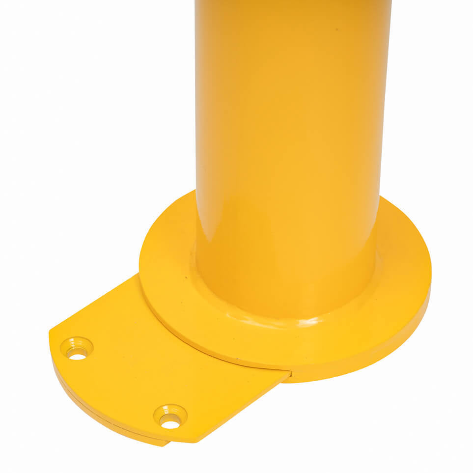 Bollard Removable 140mm Surface Mount Yellow Keyed Alike