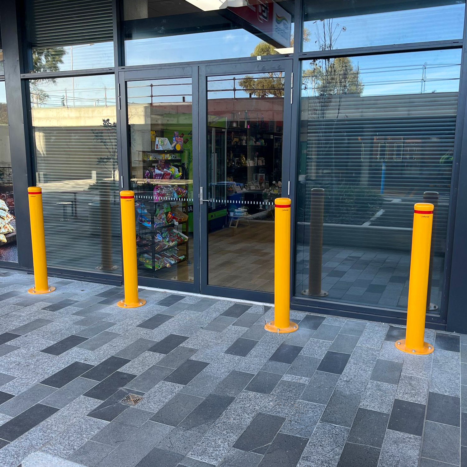 Surface Mounted Bollard 140mm Yellow