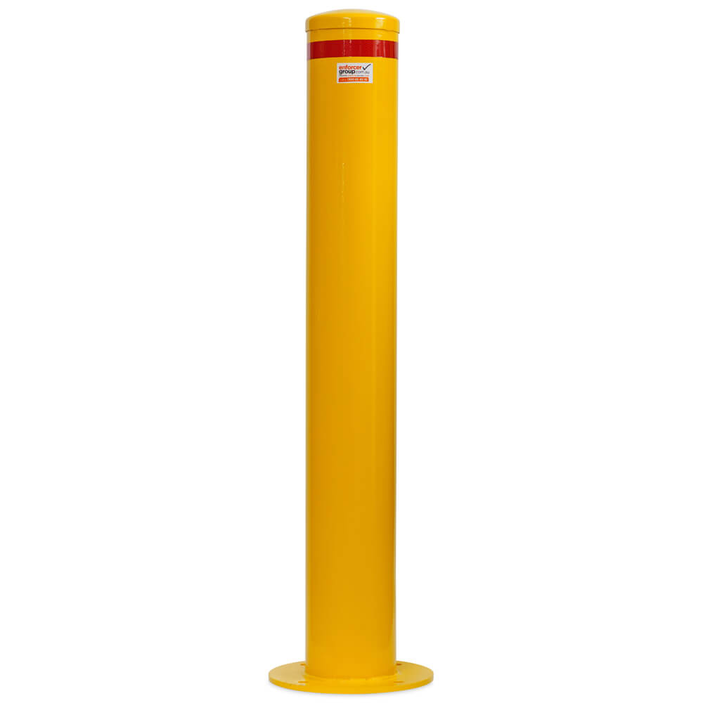 Bollard Disabled Parking 165mm Surface Mounted Yellow