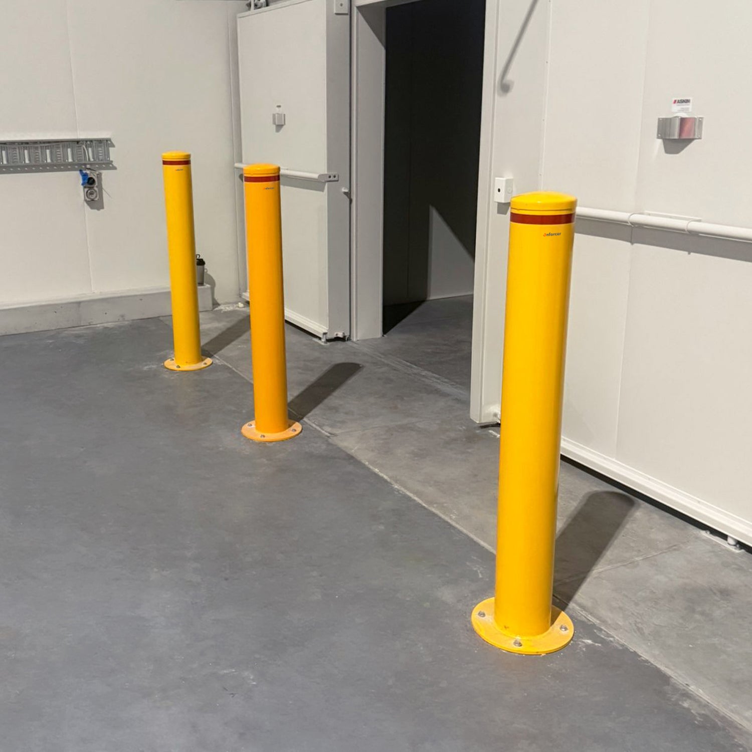 Bollard 165mm Surface Mounted Yellow