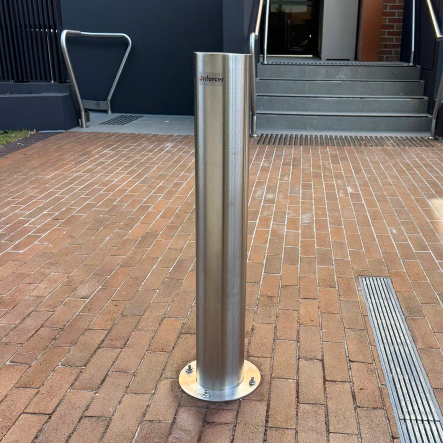 Surface Mounted 168mm Stainless Steel Bollard