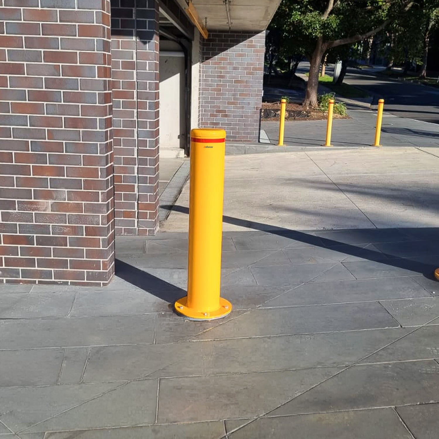 Bollard 220mm Surface Mounted Yellow