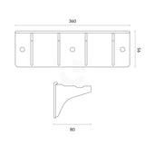 Bollard 90mm Double Hanger