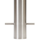 Bollard 90mm In Ground Bevelled Top - Stainless Steel