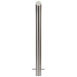 Bollard 90mm In Ground Bevelled Top - Stainless Steel