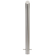 Bollard 90mm In Ground Bevelled Top - Stainless Steel