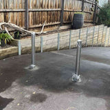 Bollard 90mm In-Ground Removable Keylock  Stainless Steel 316