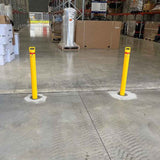 Bollard Removable KeyLock 90mm In Ground Yellow