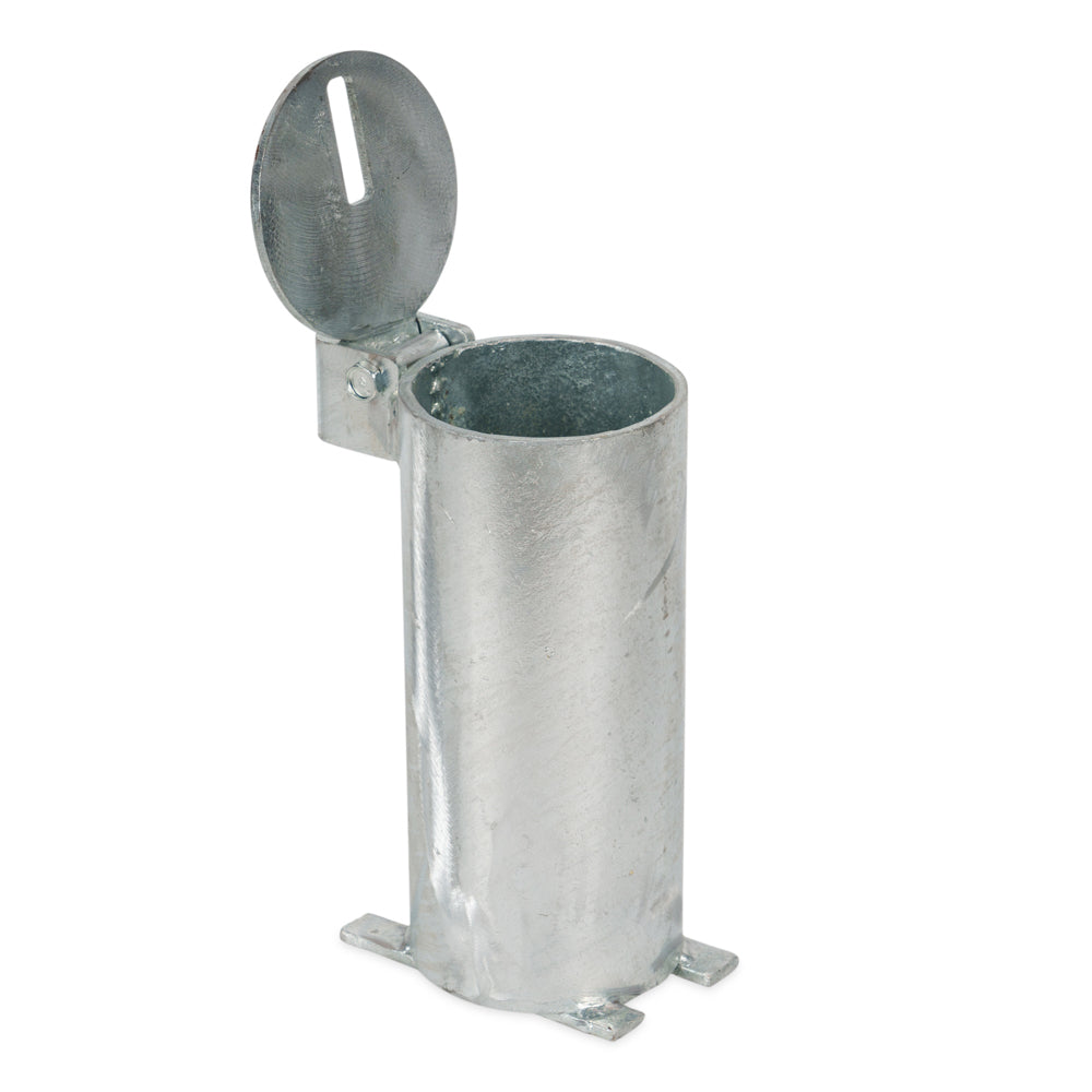 Bollard Removable Padlock 90mm In Ground - Galvanised