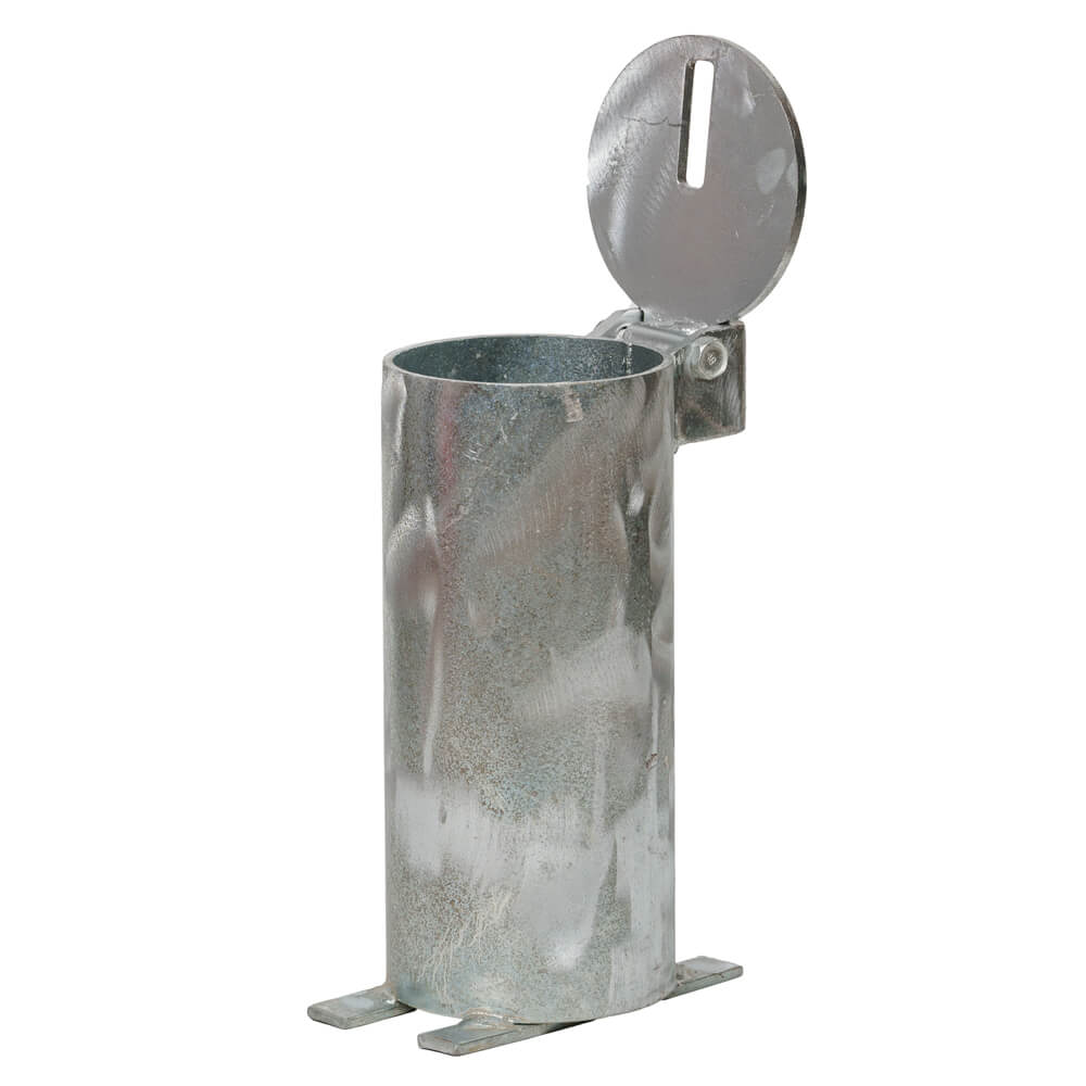 Bollard Removable Padlock 90mm In Ground - Yellow