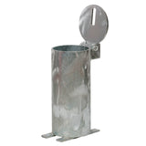 Bollard Removable Padlock 90mm In Ground - Yellow