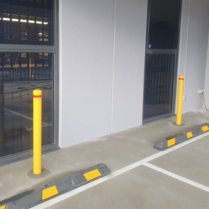 Yellow In-Ground 90mm Bollard