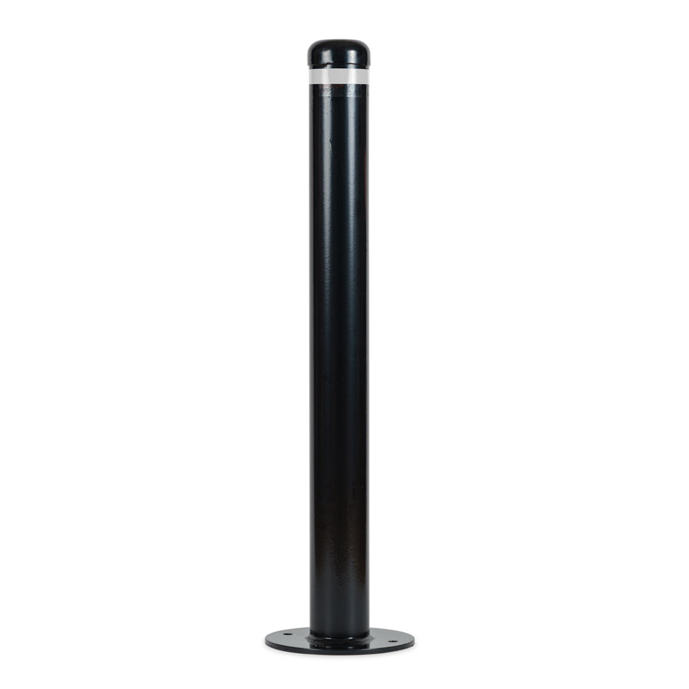 Surface Mounted Bollard 90mm Hot Dipped Galvanised - Black