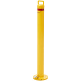 Bollard 90mm Surface Mounted Padlock Yellow  - Shoe Base Only