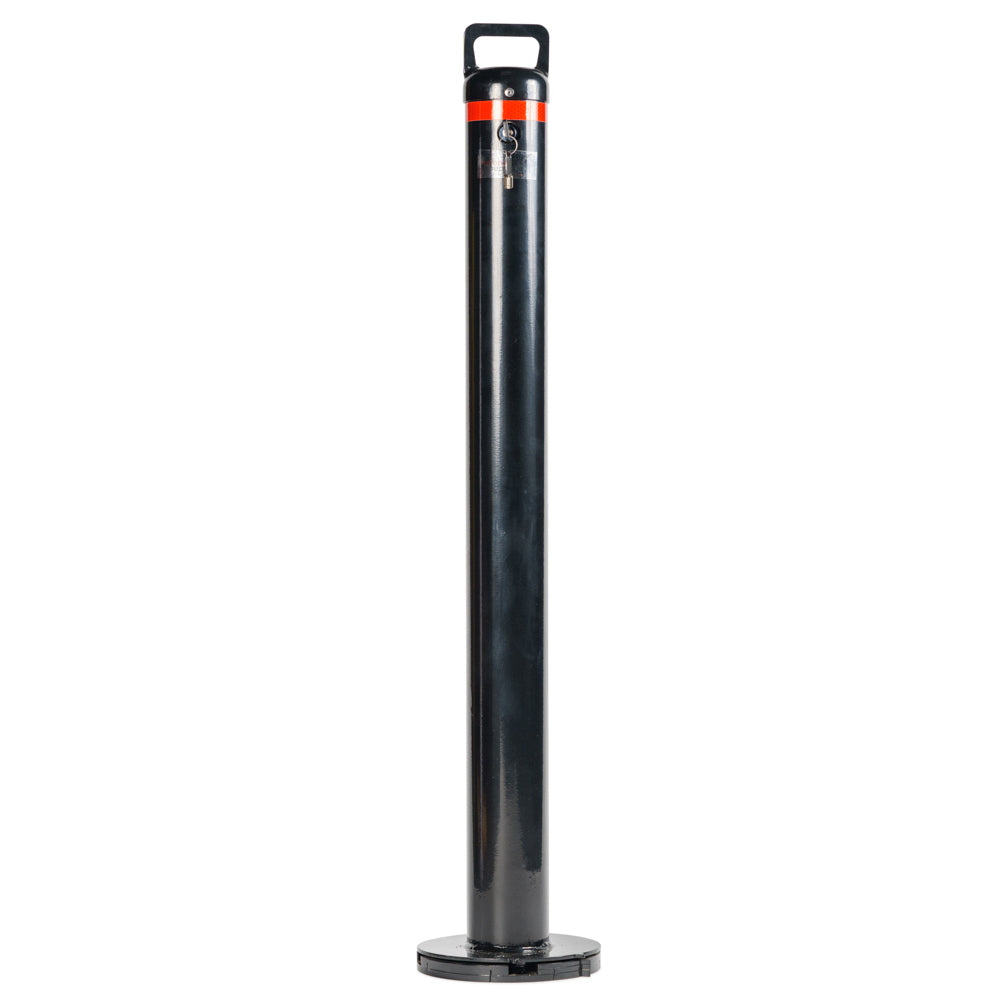 Bollard Removable 90mm Surface Mount - Keyed Alike - Black