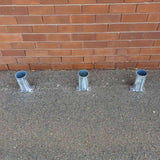 Bollard Base Only 90mm Surface Mounted Removable - Galvanised