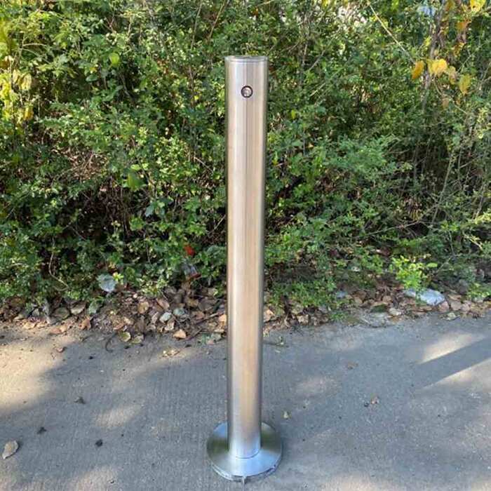 Bollard Surface Mounted Removable KeyLock - Stainless Steel 316 Grade