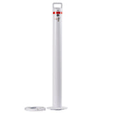 Bollard Removable 90mm Surface Mount - Keyed Alike - White