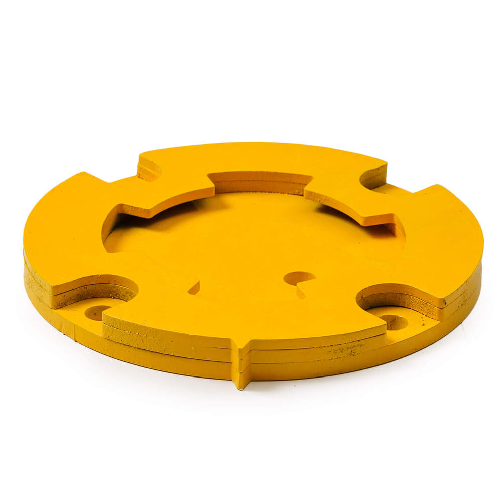 Bollard Removable 90mm Surface Mount Yellow Keyed Alike