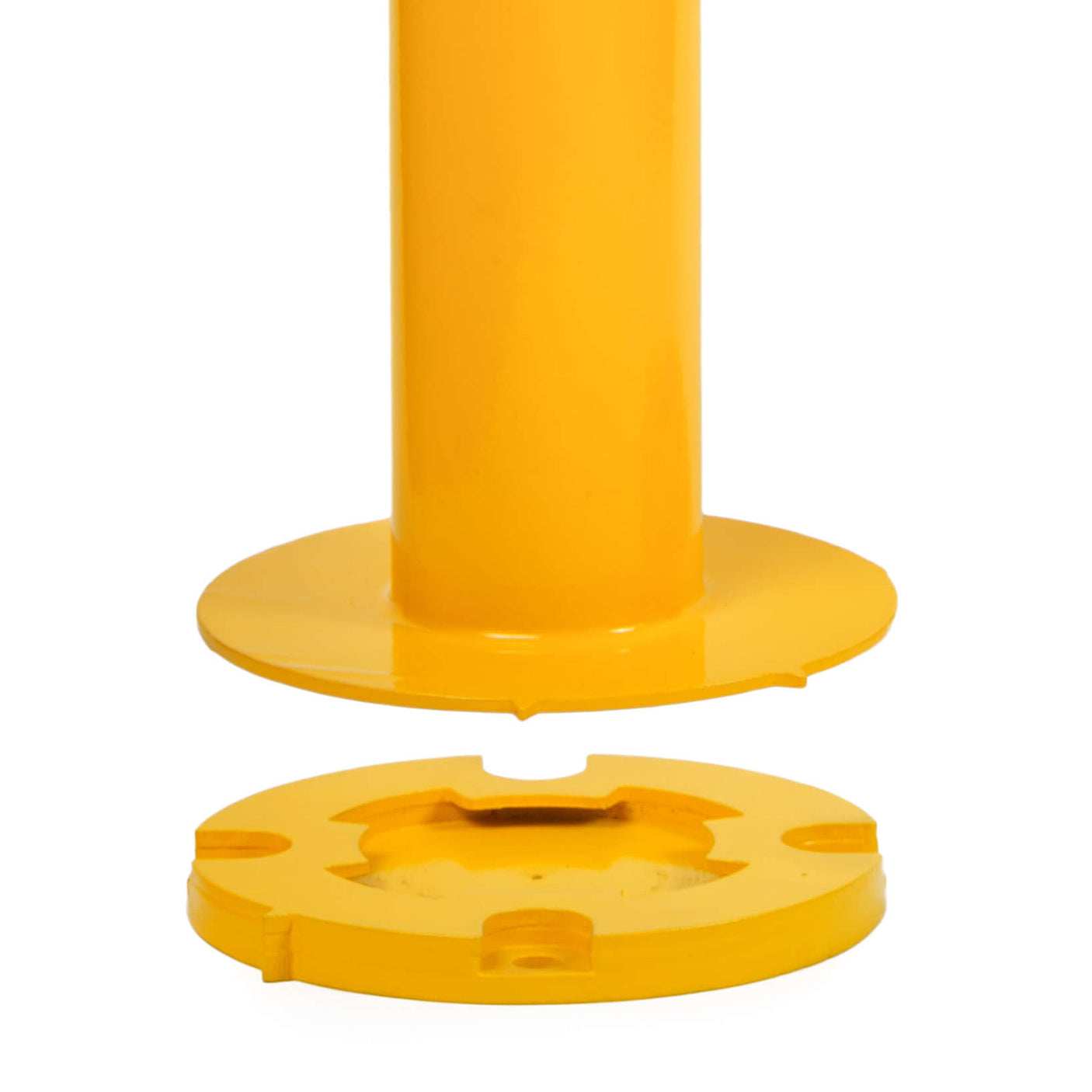 Bollard Removable 90mm Surface Mount Yellow Keyed Alike