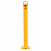Bollard Removable 90mm Surface Mount Yellow Keyed Alike