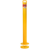 Bollard 90mm Surface Mounted Shoe Base Only - Yellow