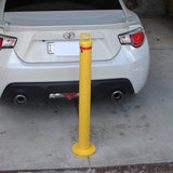 Bollard 90mm Surface Mounted Shoe Base Only - Yellow