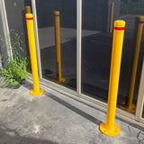 Surface Mounted Bollard 90mm Yellow 1200mm High