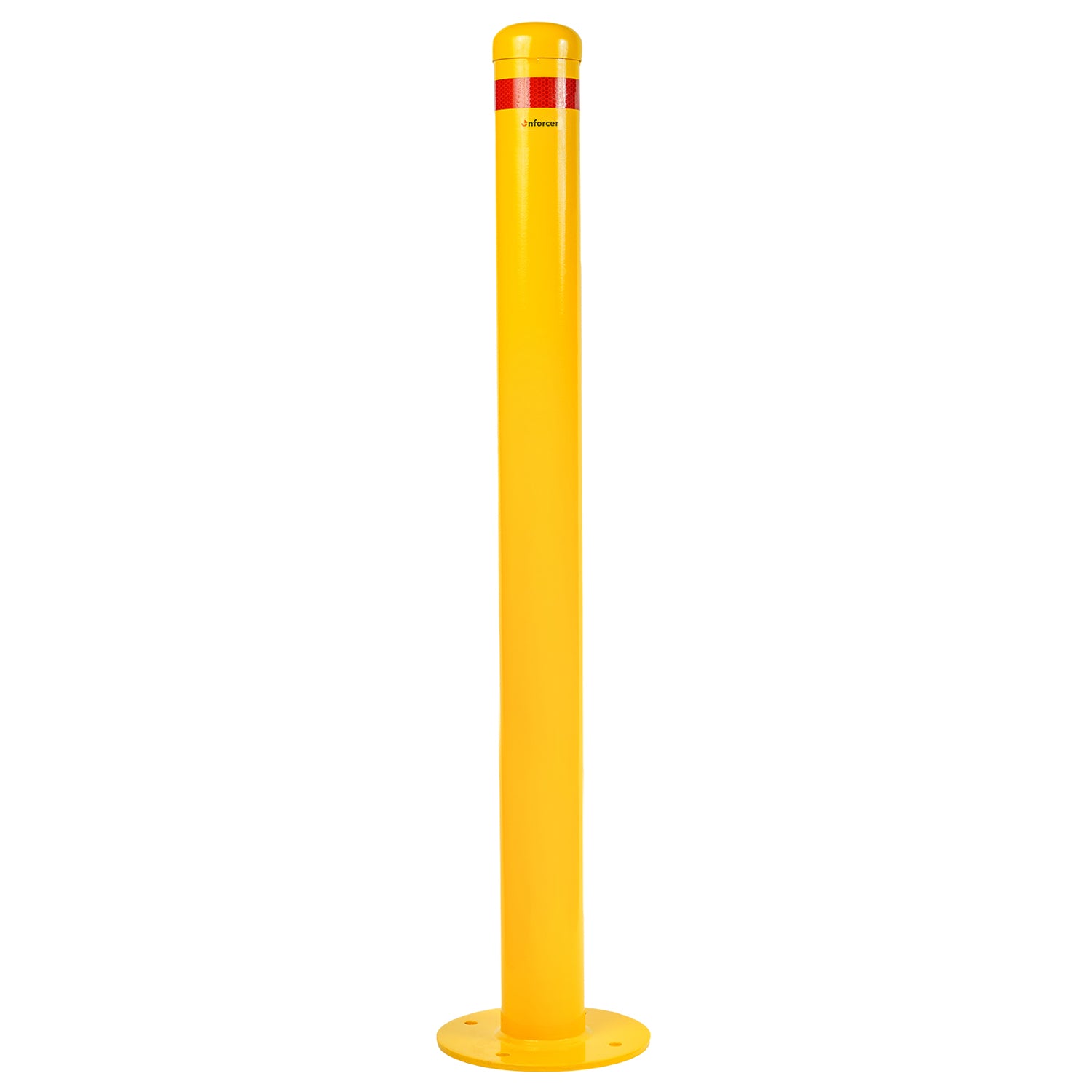 Surface Mounted Bollard 90mm Yellow 1200mm High