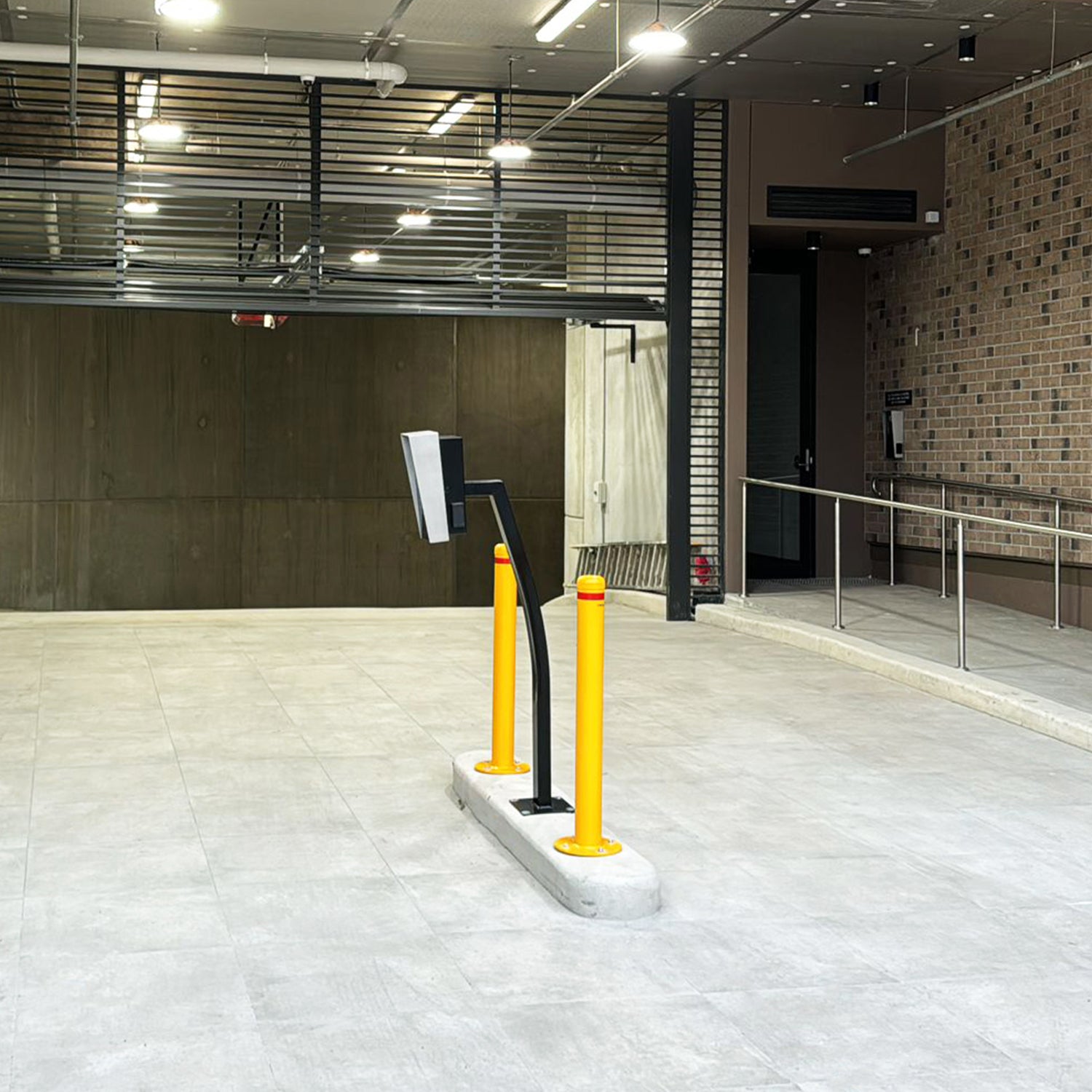 Surface Mounted Bollard 90mm Yellow