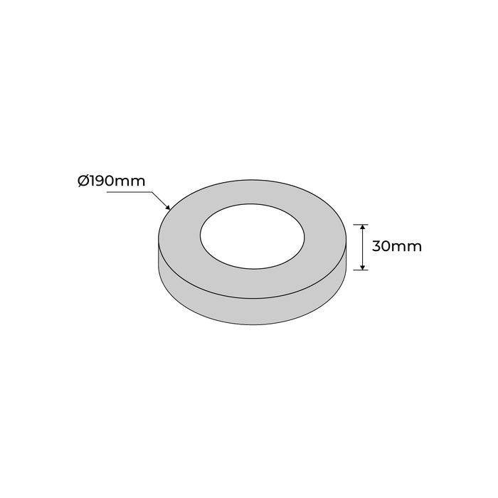 Bollard Base Cover For 90mm SS Bollards - Stainless Steel 304