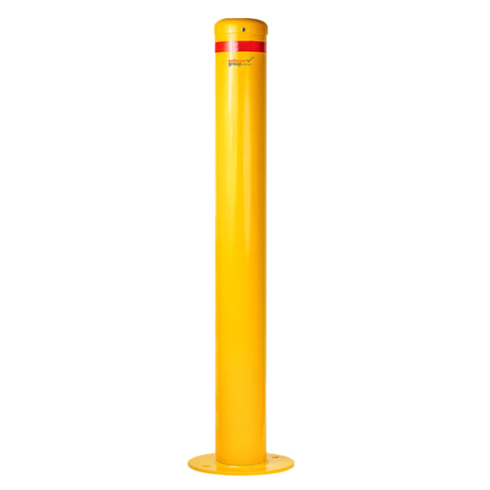 Bollard Flexible 140mm Surface Mounted - Yellow