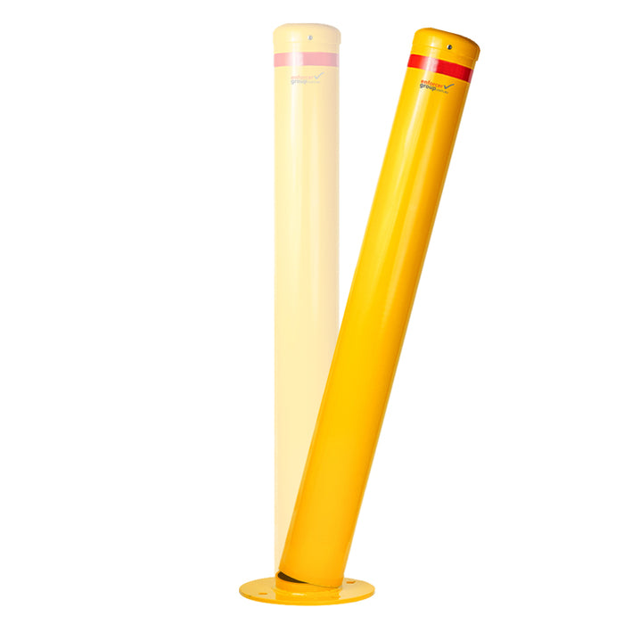 Bollard Flexible 140mm Surface Mounted - Yellow