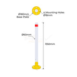 Bollard Flexible Sign Delineators - 1350mm High