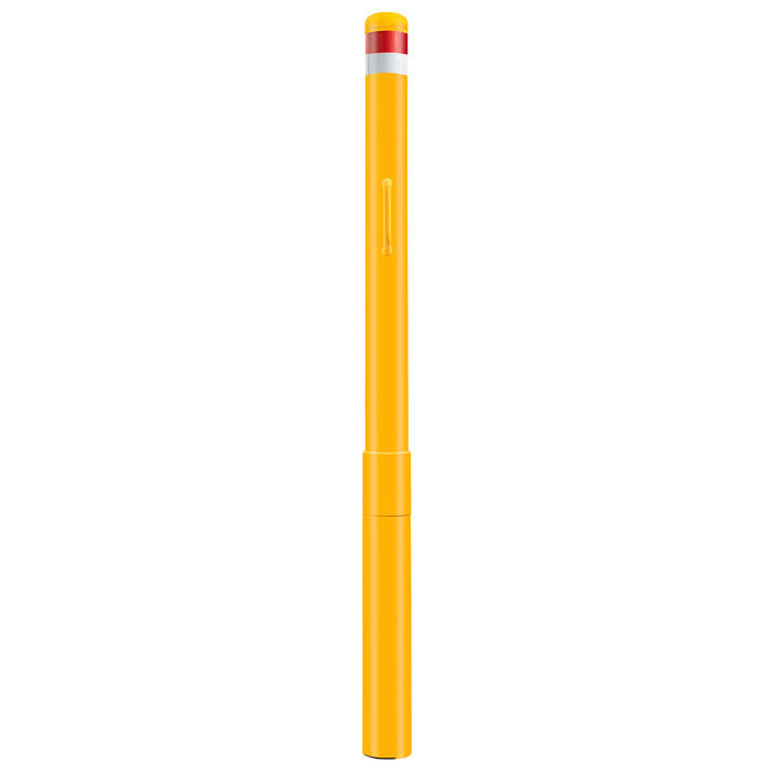 Bollard Heavy-Duty 114mm Removable In-Ground Single Lock Shared Zone Yellow