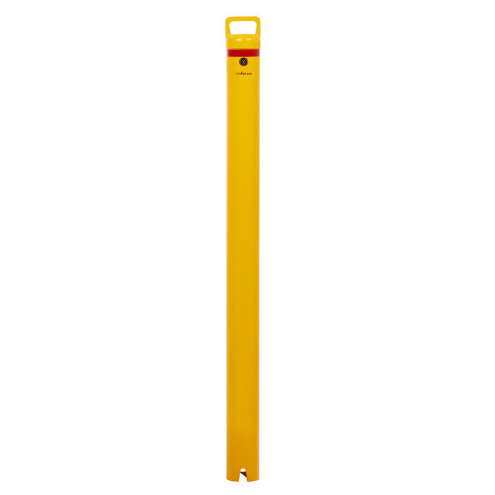 Bollard Heavy Duty Removable KeyLock 90mm In Ground Yellow