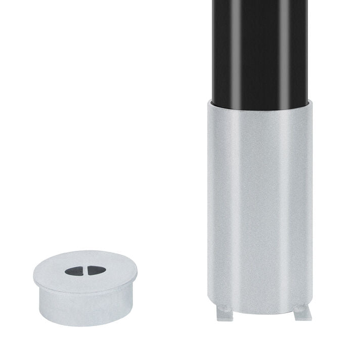 Bollard Premium Removable KeyLock 140mm In Ground - Black