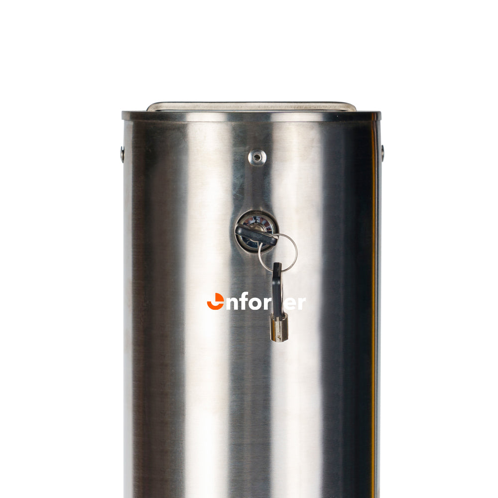 Bollard Premium Removable KeyLock 140mm In Ground - Stainless Steel 304