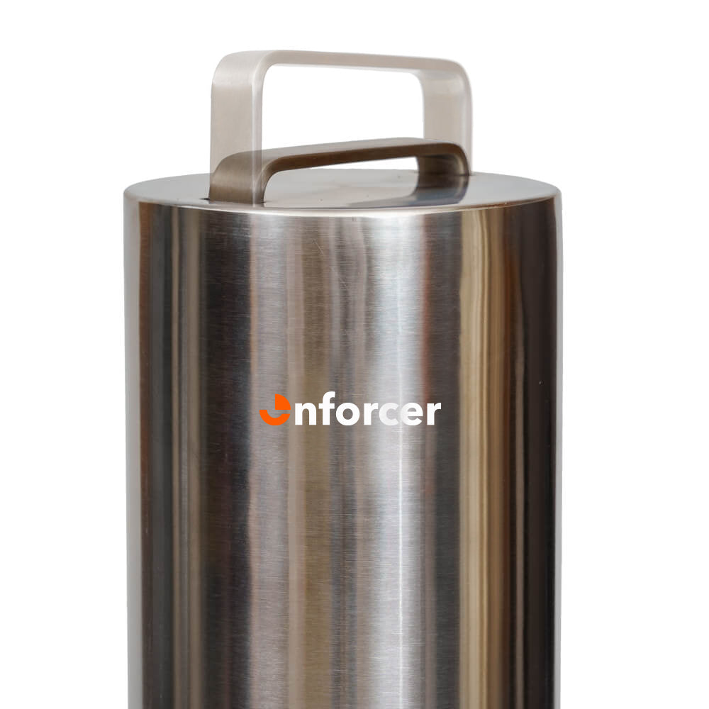 Bollard Premium Removable PadLock 140mm In Ground - Stainless Steel 304