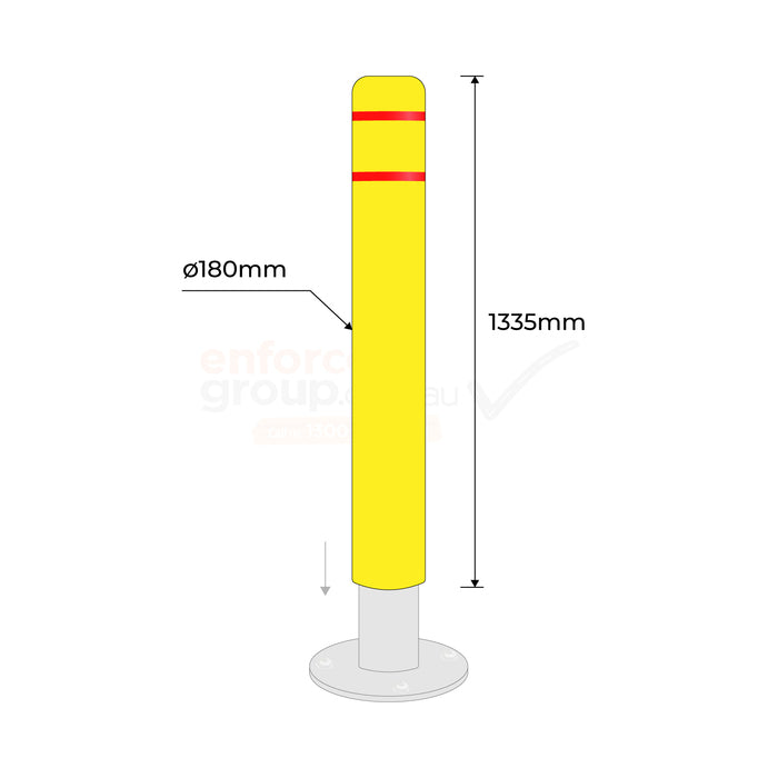 Bollard Protector Cover - Fits 165mm Bollard