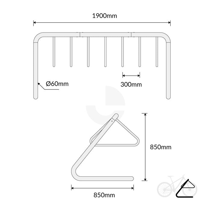 Bike Rack Stainless Steel  Coat Hanger  304 - Large