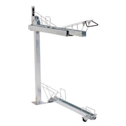 Bike Rack Double Tier Height with Ramp for  Bikes