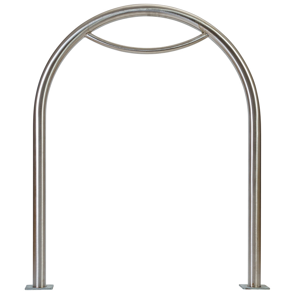 Bike Rack Stainless Steel In Ground Hoop 316 Grade - City of Melbourne Design