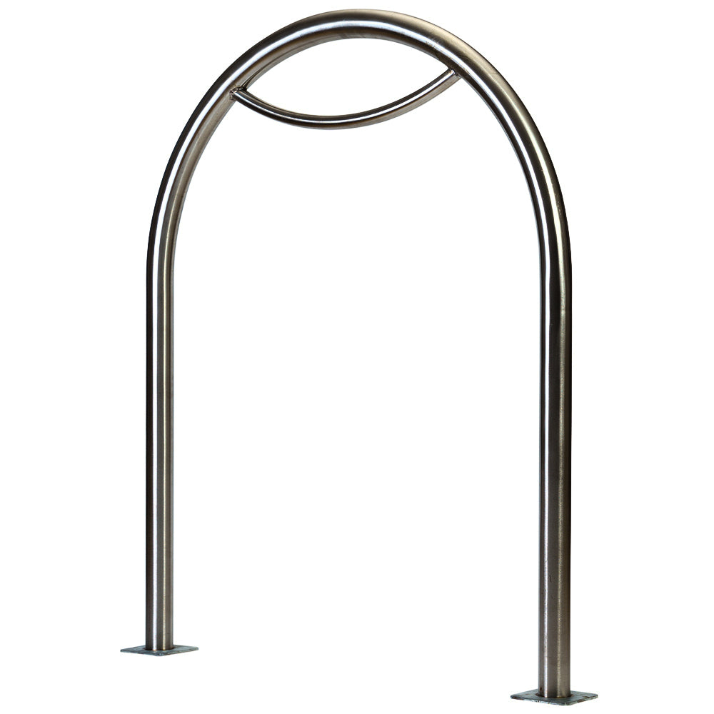 Bike Rack Stainless Steel In Ground Hoop 316 Grade - City of Melbourne Design