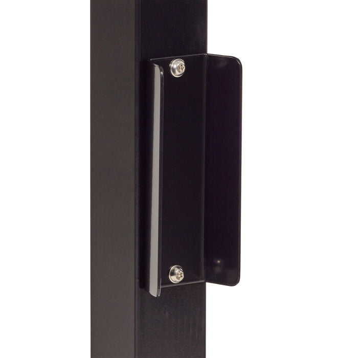 Bike Rack Vertical, Post Mounted - Black