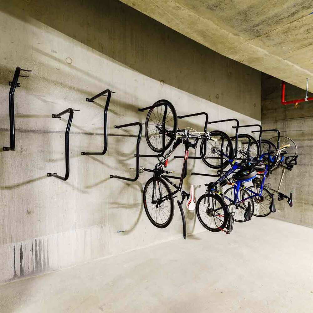 Bike Rack Wall Mounted - Galvanised Black